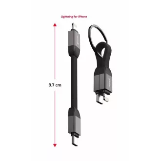 CABLU CHEIE MAGNETIC SWISSTEN USB-C / LIGHTNING 9,7 CM