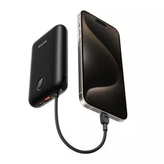 Baterie externă SWISSTEN VOLTBOX 35W 30000 mAh cu cabluri USB-C și Lightning integrate, neagră Baterie externă SWISSTEN VOLTBOX 35W 30000 mAh cu cabluri USB-C și Lightning integrate, neagră