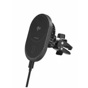 SUPORT MAGNETIC PENTRU GRILA DE AER AUTO SWISSTEN MagRide CU ÎNCĂRCARE WIRELESS Qi2 15W (compatibil cu MagSafe)