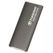 Transcend ESD265C 2TB, USB 10Gbps Tip C, unitate SSD externă (flash 3D NAND), dimensiuni compacte, gri
