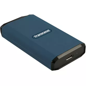 Transcend ESD410C 2TB, USB 20Gbps tip C, SSD extern durabil (3D NAND flash), 2000MB/R, 2000MB/W, albastru