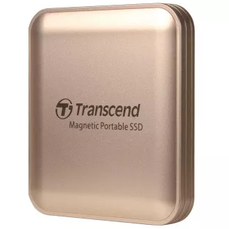 Transcend ESD420C 1TB, USB 20Gbps Tip C, Disc SSD extern durabil (flash 3D NAND), 2000MB/R, 2000MB/W, Magsafe, auriu