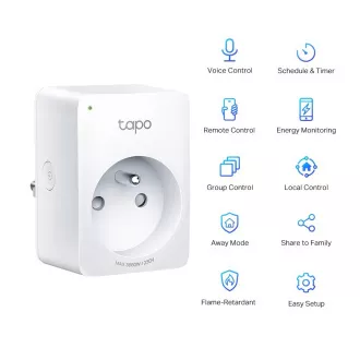 TP-LINK Tapo P110M - Mini priză Wi-Fi inteligentă cu contorizare a energiei, MATTER