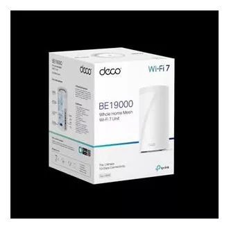 TP-Link Deco BE85(1-pachet) BE19000 Sistem WiFi 7 Mesh cu trei benzi, 1x 10GLAN, 2x 2.5GLAN, 1x 10GLAN/SFP+, USB, 2.4/5/6GHz, HomeShiel