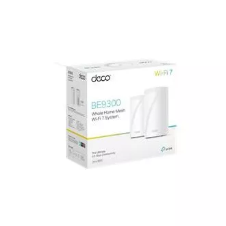 TP-Link Deco BE65(2-pachet) BE9300 Sistem WiFi Mesh 7 tri-bandă pentru întreaga casă, 4x 2.5GLAN, USB, 2.4/5/6GHz, HomeShield
