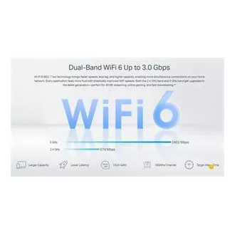 TP-Link EX510 Pro - Router AX3000 Multi-Gigabit Wi-Fi 6, 4x GLAN, 1x 2.5GWAN, TR-069, USB 3.0, WPA3, EasyMesh