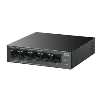 TP-Link LS105GP Switch 1x GLAN, 4x GLAN cu PoE , 65W