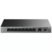 TP-Link LS1210GP Switch 1x GLAN, 8x GLAN cu PoE , 1x SFP, 61W