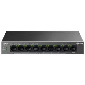 Switch TP-Link LS109P 1x LAN, 8x LAN cu PoE , 63W