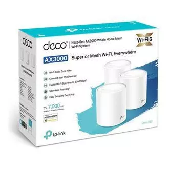 TP-Link Deco X60 (1-pachet) - AX5400 Mesh Wi-Fi 6 sistem pentru case inteligente - HomeCare - (1-pachet) TP-Link Deco X60 (1-pachet) - AX5400 Mesh Wi-Fi 6 sistem pentru case inteligente - HomeCare - (1-pachet)