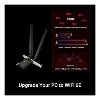 TP-Link Archer TXE72E - Adaptor AXE5400 Wi-Fi 6E Bluetooth 5.3 PCIe TP-Link Archer TXE72E - Adaptor AXE5400 Wi-Fi 6E Bluetooth 5.3 PCIe
