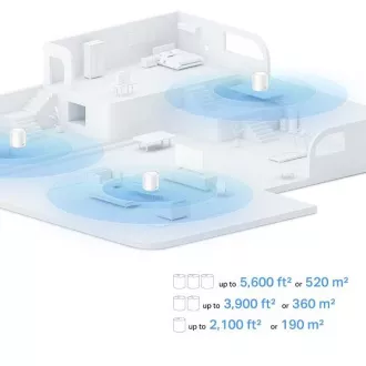 TP-Link Deco X10 (pachet de 2) - Sistem AX1500 Mesh Wi-Fi 6 pentru case inteligente - Control parental - (pachet de 2)