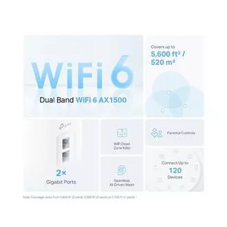 TP-Link Deco X10 (pachet de 3) - Sistem AX1500 Mesh Wi-Fi 6 Smart Home - Control parental - (pachet de 3)