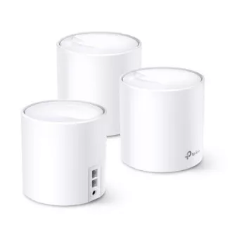 TP-Link Deco X60 (pachet de 3) - Sistem AX5400 Mesh Wi-Fi 6 pentru case inteligente - HomeCare - (pachet de 3)