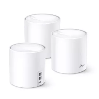 TP-Link Deco X60 (pachet de 3) - Sistem AX5400 Mesh Wi-Fi 6 pentru case inteligente - HomeCare - (pachet de 3)