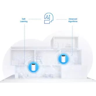 TP-Link Deco XE75 (pachet de 3) - sistem Wi-Fi 6E tri-band Mesh AXE5400 pentru case inteligente, HomeShield (pachet de 3)