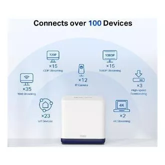 MERCUSYS Halo H50G (pachet de 2), sistem Wi-Fi Mesh AC1900 pentru întreaga gospodărie