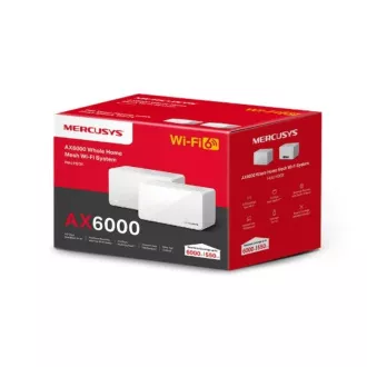 Router WiFi TP-Link Mercusys Halo H90X (pachet de 3) WiFi 6, AX6000, 1x 2.5GLAN, 2x GLAN