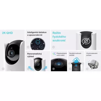 TP-Link Tapo C225 - Cameră Wi-Fi de securitate pentru acasă, 4MP (2560 × 1440), ONVIF TP-Link Tapo C225 - Cameră Wi-Fi de securitate pentru acasă, 4MP (2560 × 1440), ONVIF