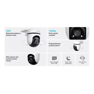 TP-Link Tapo C500 - Cameră WiFi de exterior PTZ dom, 2MP (1920x1080), ONVIF