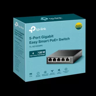 Comutator TP-Link TL-SG105MPE Easy Smart, 5x GLAN, 4x PoE+, 120W