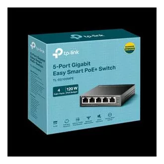 Comutator TP-Link TL-SG105MPE Easy Smart, 5x GLAN, 4x PoE+, 120W