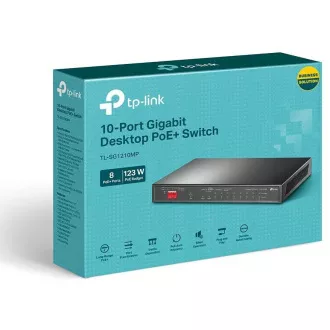 Comutator Gigabit TP-Link TL-SG1210MP 8xGLAN 2xGLAN Uplink 1xSFP PoE+ 123W Comutator Gigabit TP-Link TL-SG1210MP 8xGLAN 2xGLAN Uplink 1xSFP PoE+ 123W