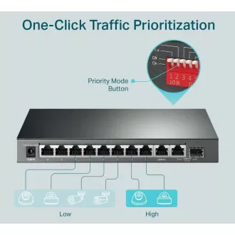Comutator Gigabit TP-Link TL-SG1210MP 8xGLAN 2xGLAN Uplink 1xSFP PoE+ 123W Comutator Gigabit TP-Link TL-SG1210MP 8xGLAN 2xGLAN Uplink 1xSFP PoE+ 123W