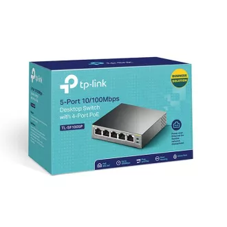 TP-Link TL-SF1005P - comutator PoE, 5xLAN/4xPoE, 58W TP-Link TL-SF1005P - comutator PoE, 5xLAN/4xPoE, 58W