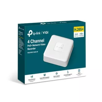 Dispozitiv de înregistrare TP-LINK VIGI NVR1104H-4P 4 canale, 4x Lan cu PoE, 2x USB