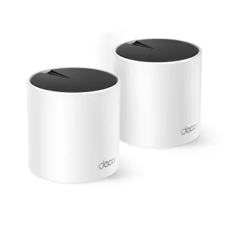 TP-Link Deco X55 (pachet de 2) - Sistem AX3000 Wi-Fi 6 Mesh pentru acoperirea întregii locuințe - HomeShield - (pachet de 2)