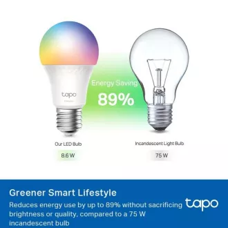 TP-Link Tapo L535E, bec LED color Smart Wi-Fi, 2500-6500K, E27
