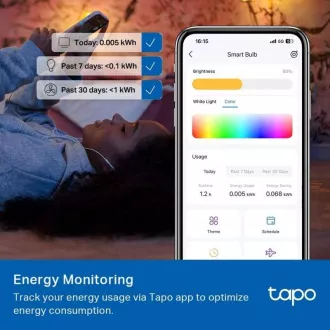 TP-Link Tapo L535E, bec LED color Smart Wi-Fi, 2500-6500K, E27