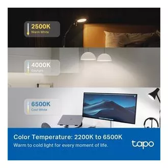 TP-Link Tapo L535E, bec LED color Smart Wi-Fi, 2500-6500K, E27