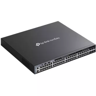 Switch TP-Link SG6654X Omada cu 48 porturi Gigabit stivuibil L3, 48 porturi Gigabit RJ45 și 6 sloturi SFP+ de 10 Gbps