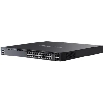 Switch TP-Link SG6428XHP Omada, 24 de porturi Gigabit RJ45, stivuibil, L3 PoE+, buget total PoE de 720 W