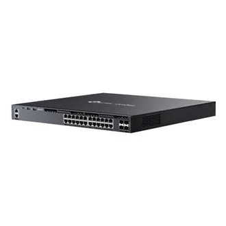 Switch TP-Link SG6428XHP Omada, 24 de porturi Gigabit RJ45, stivuibil, L3 PoE+, buget total PoE de 720 W