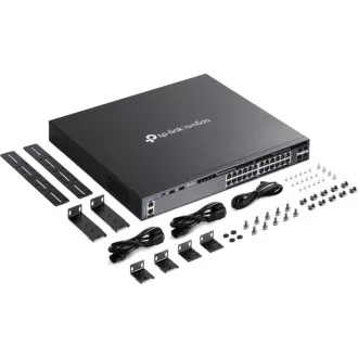 Switch TP-Link SG6428X Omada 24 porturi Gigabit RJ45 stivuibil L3, 4x10 Gbps sloturi SFP+