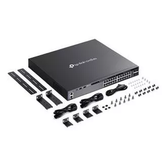 Switch TP-Link SG6428X Omada 24 porturi Gigabit RJ45 stivuibil L3, 4x10 Gbps sloturi SFP+