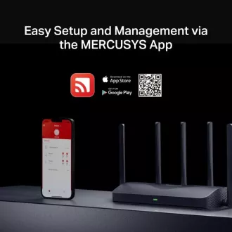 MERCUSYS MR47BE - Router Wi-Fi 7 tri-bandă BE9300, 2.5G WAN, 3x 2.5G LAN, EasyMesh