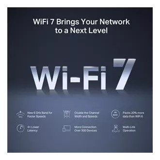 MERCUSYS MR47BE - Router Wi-Fi 7 tri-bandă BE9300, 2.5G WAN, 3x 2.5G LAN, EasyMesh