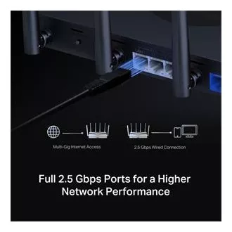 MERCUSYS MR47BE - Router Wi-Fi 7 tri-bandă BE9300, 2.5G WAN, 3x 2.5G LAN, EasyMesh