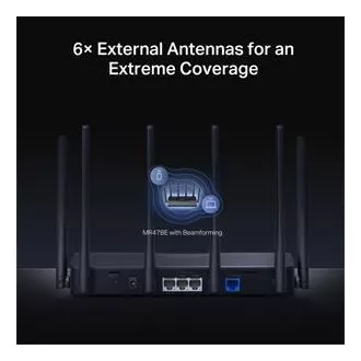 MERCUSYS MR47BE - Router Wi-Fi 7 tri-bandă BE9300, 2.5G WAN, 3x 2.5G LAN, EasyMesh