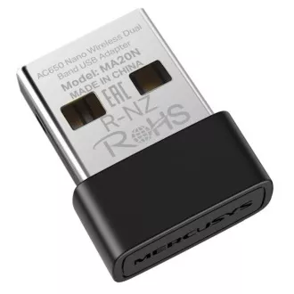 MERCUSYS MA20N - Adaptor nano USB wireless AC650 dual-band MERCUSYS MA20N - Adaptor nano USB wireless AC650 dual-band