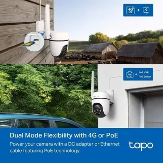 TP-Link Tapo C501GW - Cameră de exterior 4G LTE pan/tilt, LTE/LAN, 2MP (1920x1080) 122°, ONVIF