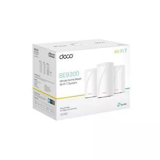 TP-Link Deco BE65 (pachet de 3) BE9300 Sistem WiFi Mesh 7 cu trei benzi pentru toată casa, 4x 2.5GLAN, USB, 2.4/5/6GHz, HomeShi