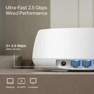 TP-Link Deco BE25 (pachet de 1) - Sistem WiFi 7 pentru întreaga casă BE3600