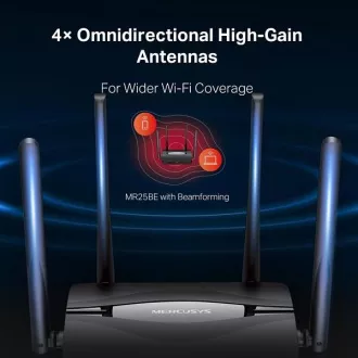 Router Wi-Fi 7 cu bandă duală Mercusys MR25BE BE3600