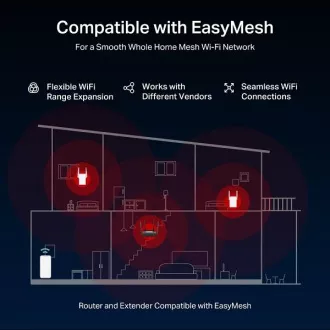 Router Wi-Fi 7 cu bandă duală Mercusys MR25BE BE3600