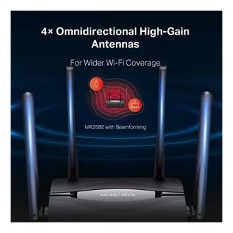 Router Wi-Fi 7 cu bandă duală Mercusys MR25BE BE3600